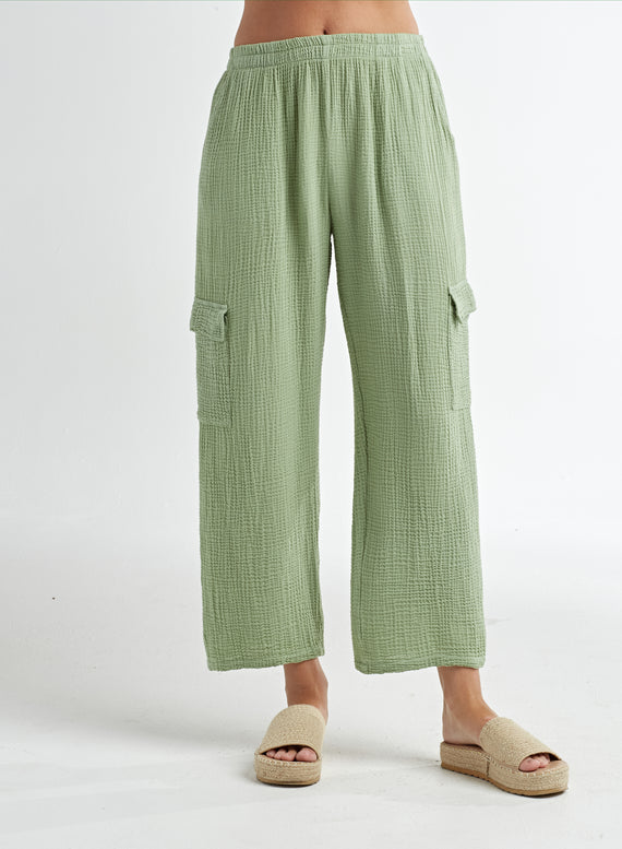 Gauze Cargo Pant